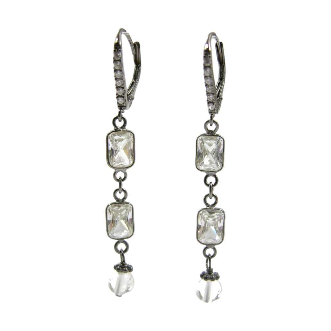 10102 Crystal Sterling Silver Earrings