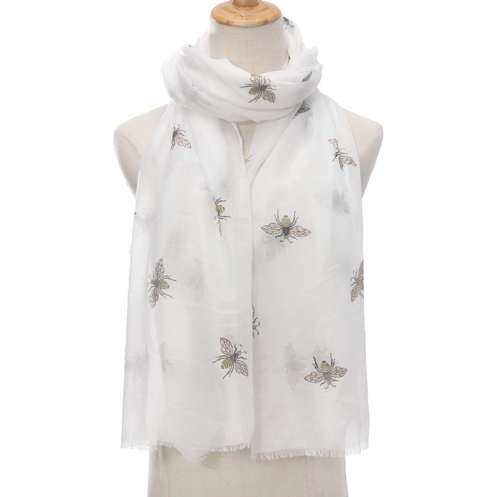 White Bee Scarf GF4408