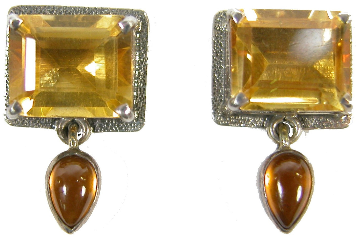 Citrine Hessonite Sterling Silver