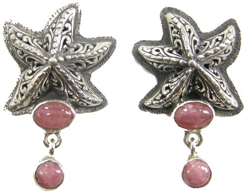 Starfish Rhodochrosite Sterling Silver