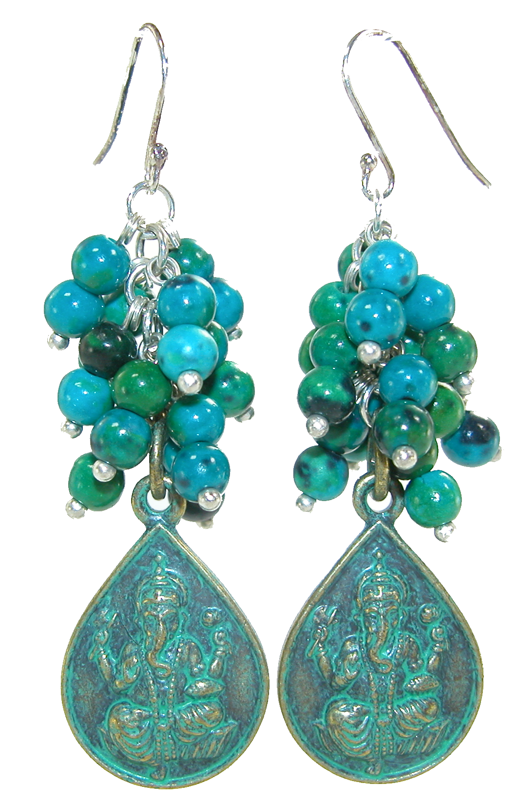 Turquoise Ohm Dangle Sterling Silver Earring
