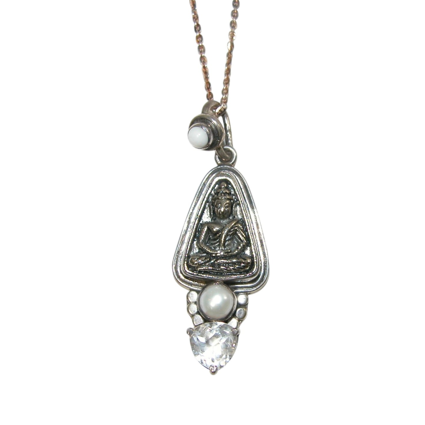 Buddha Sterling Silver Necklace