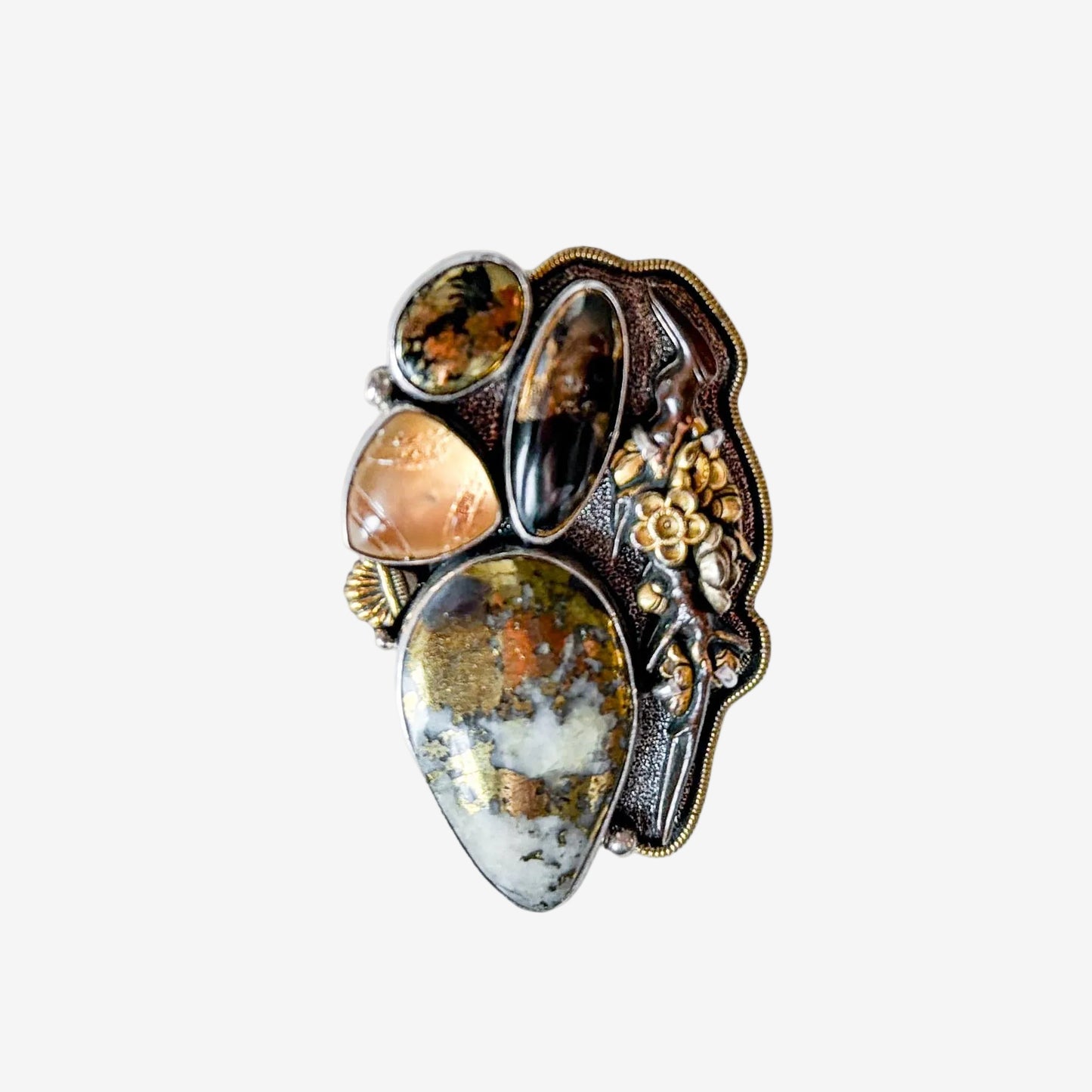 20023 Apache Gold Antique Menuki Pin / Pendant