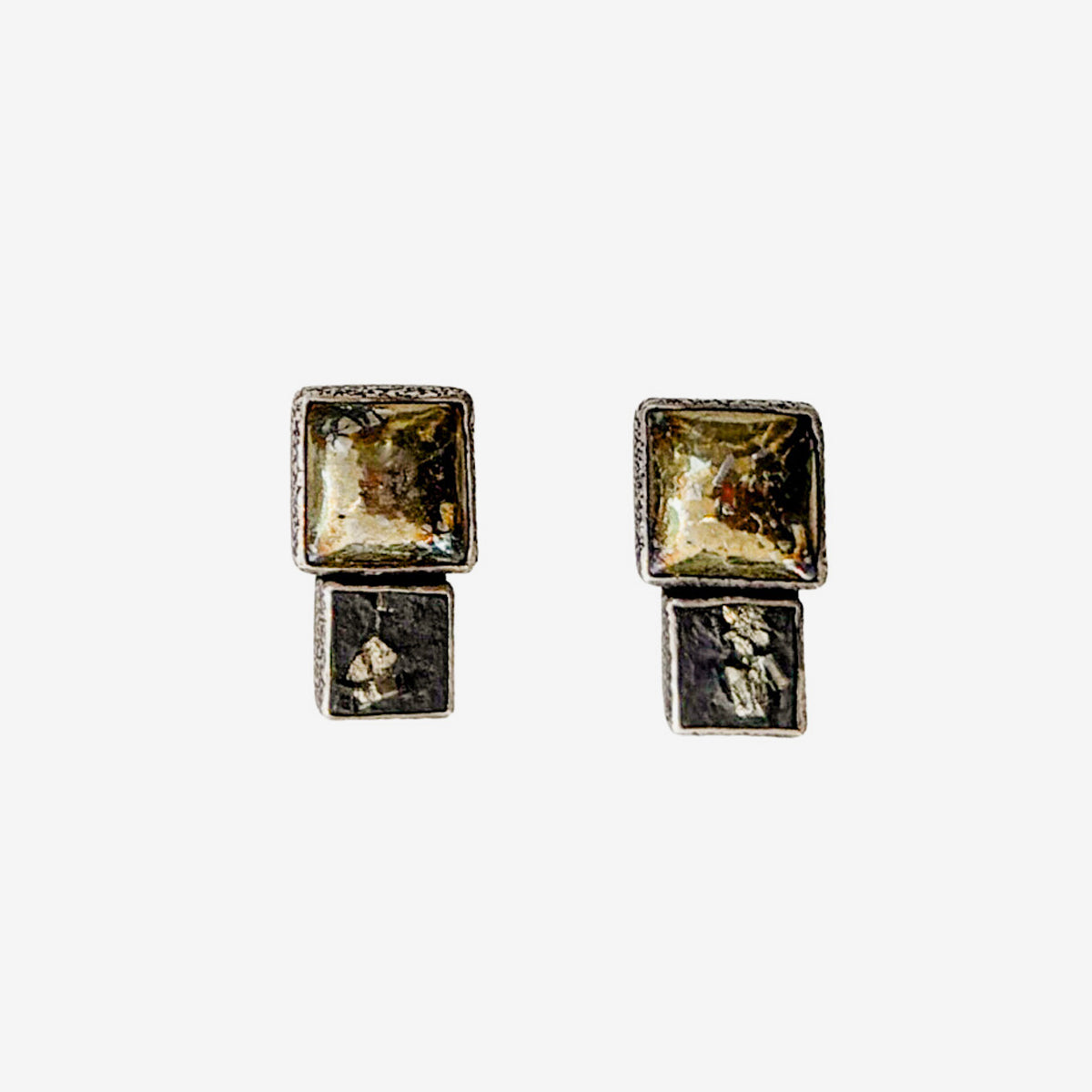 20559 Slade Pyrite, Chalco Pyrite Earrings