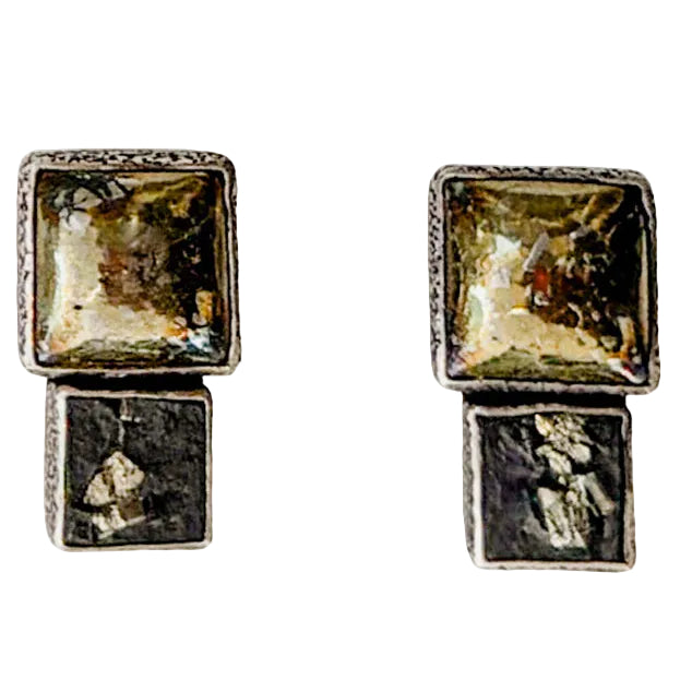 20559 Slade Pyrite, Chalco Pyrite Earrings