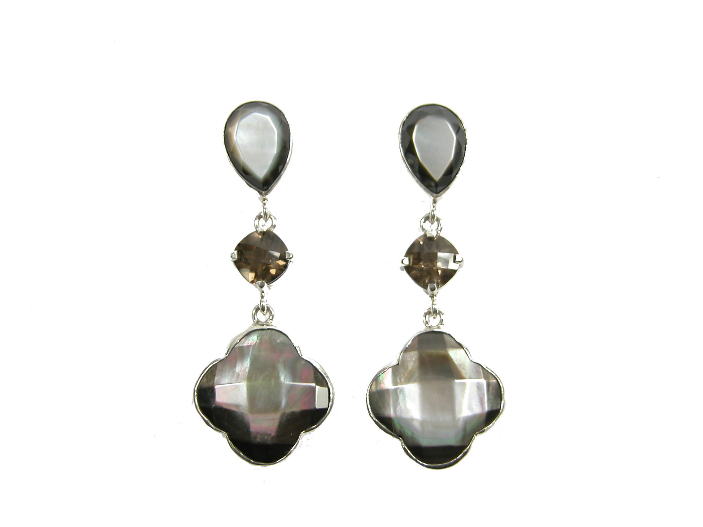 22233 Mother of Pearl Sterling Silver Earrings