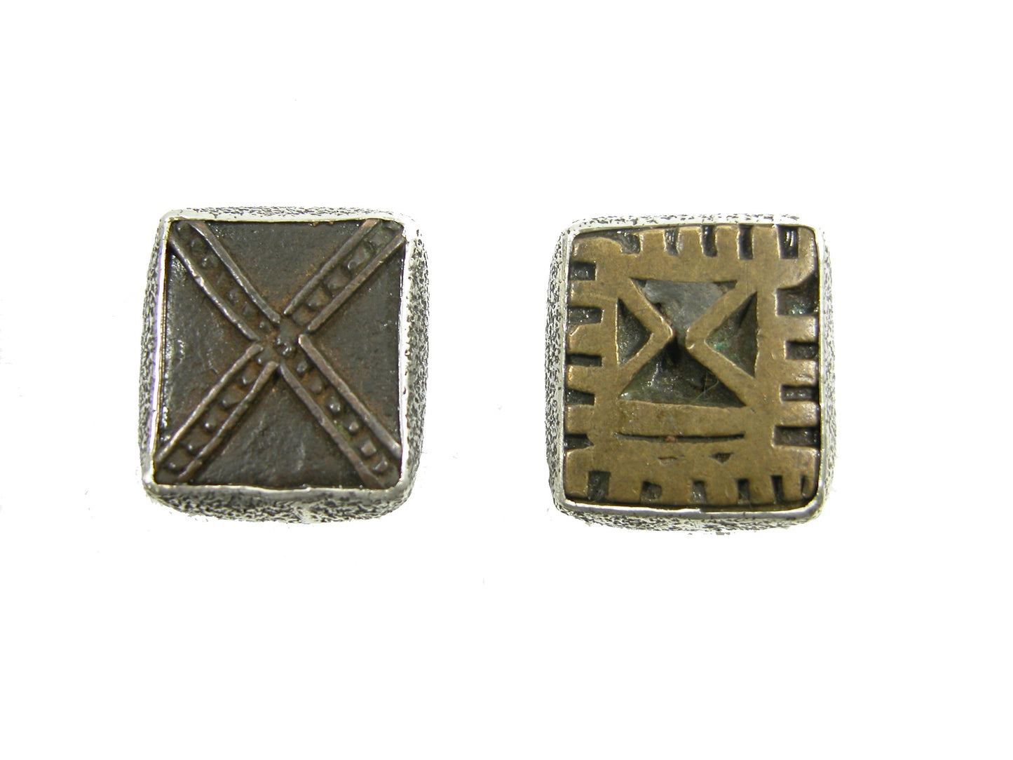 22524 Gold Weight Sterling Silver Earrings