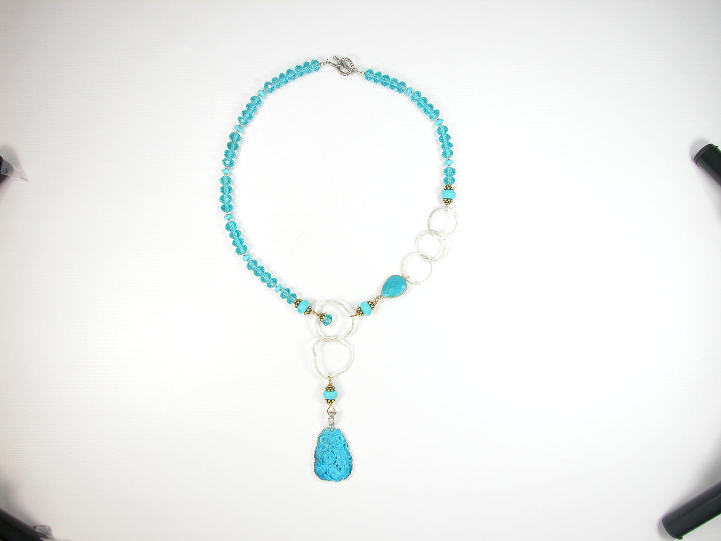 2770T Turquoise Sterling Silver Necklace