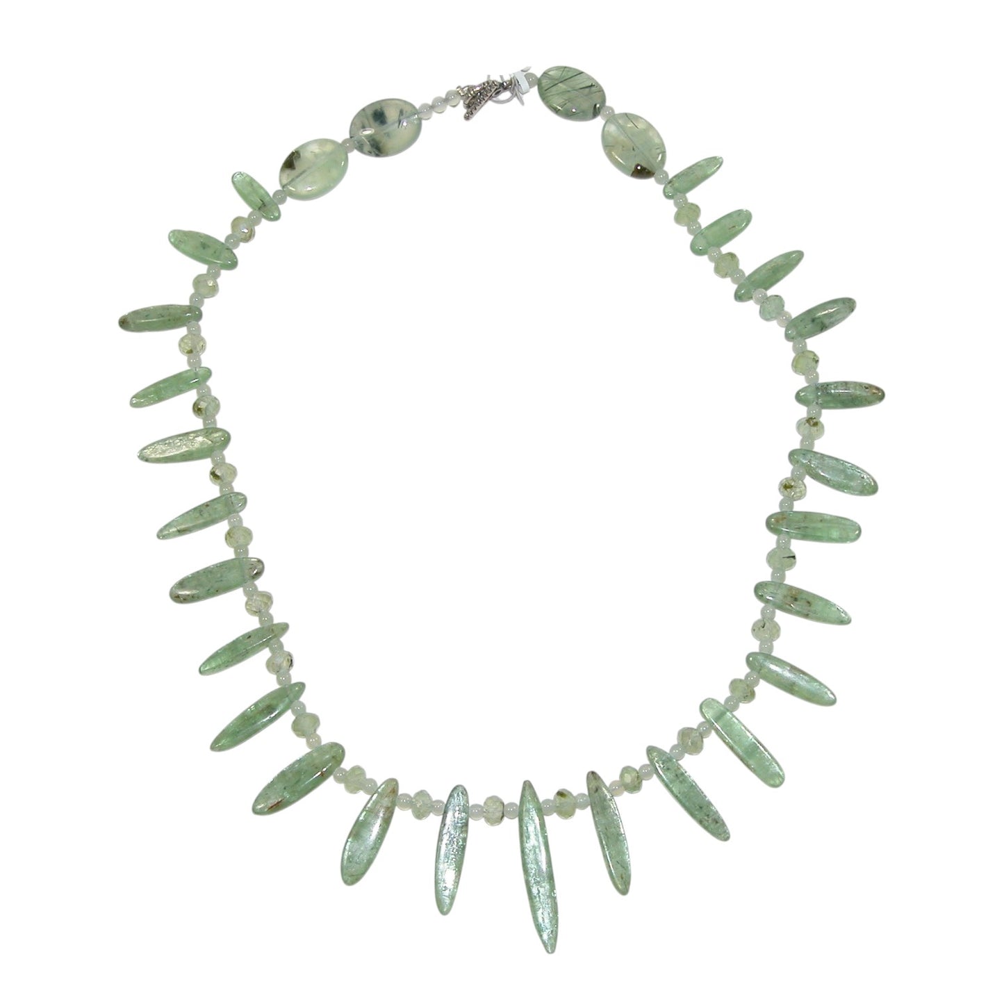 Prehnite Sterling Silver Necklace
