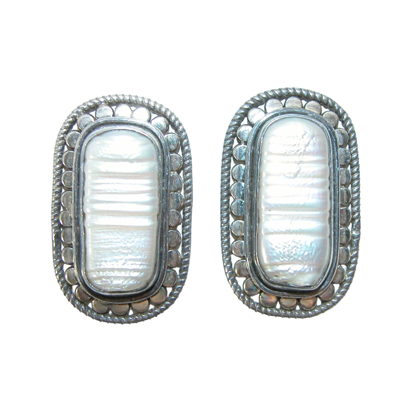 29002 Freshwater Pearl Sterling Silver Earrings