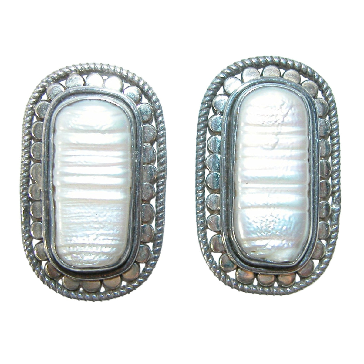 29002 Freshwater Pearl Sterling Silver Earrings