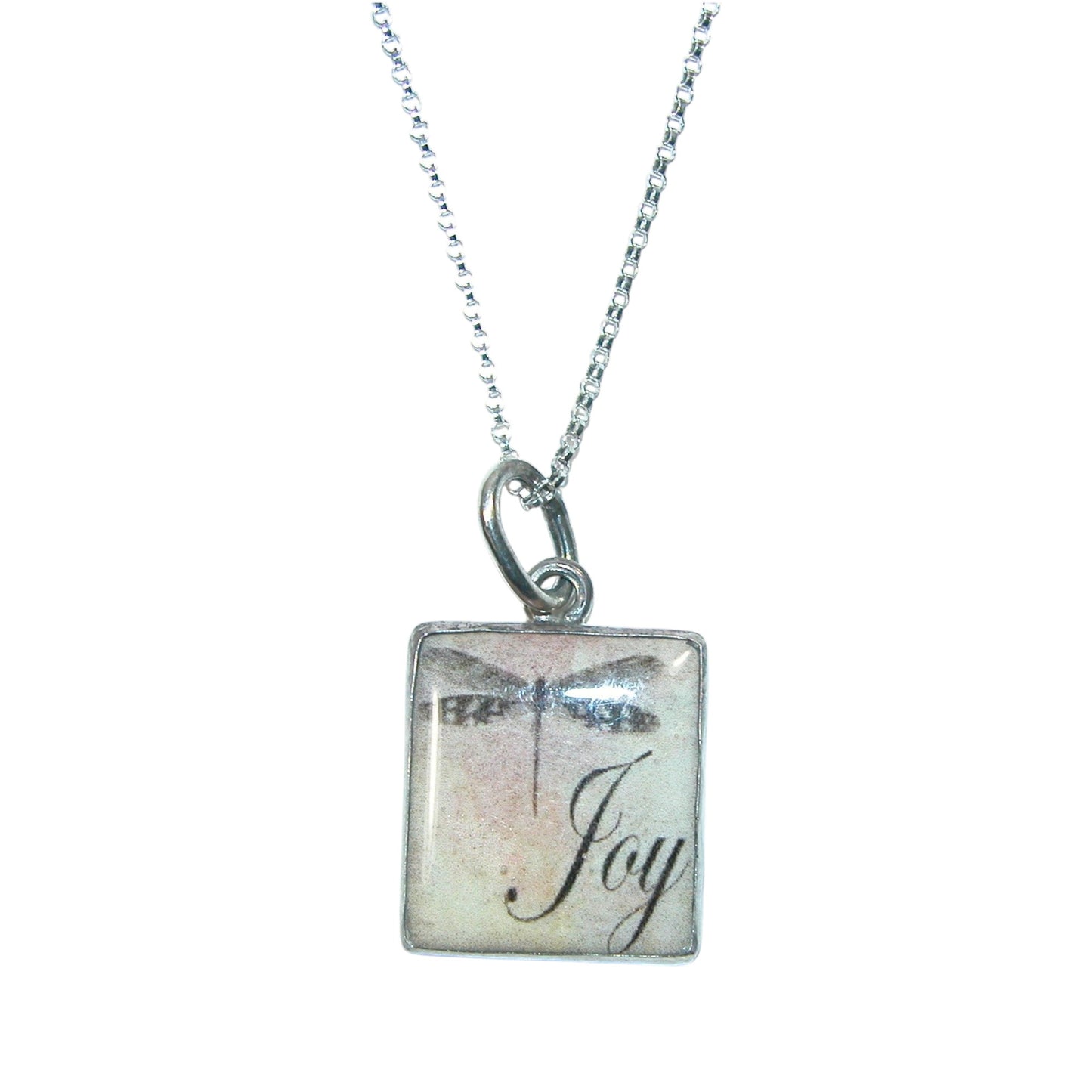 32399 Hand Made Tile Sterling Silver Necklace