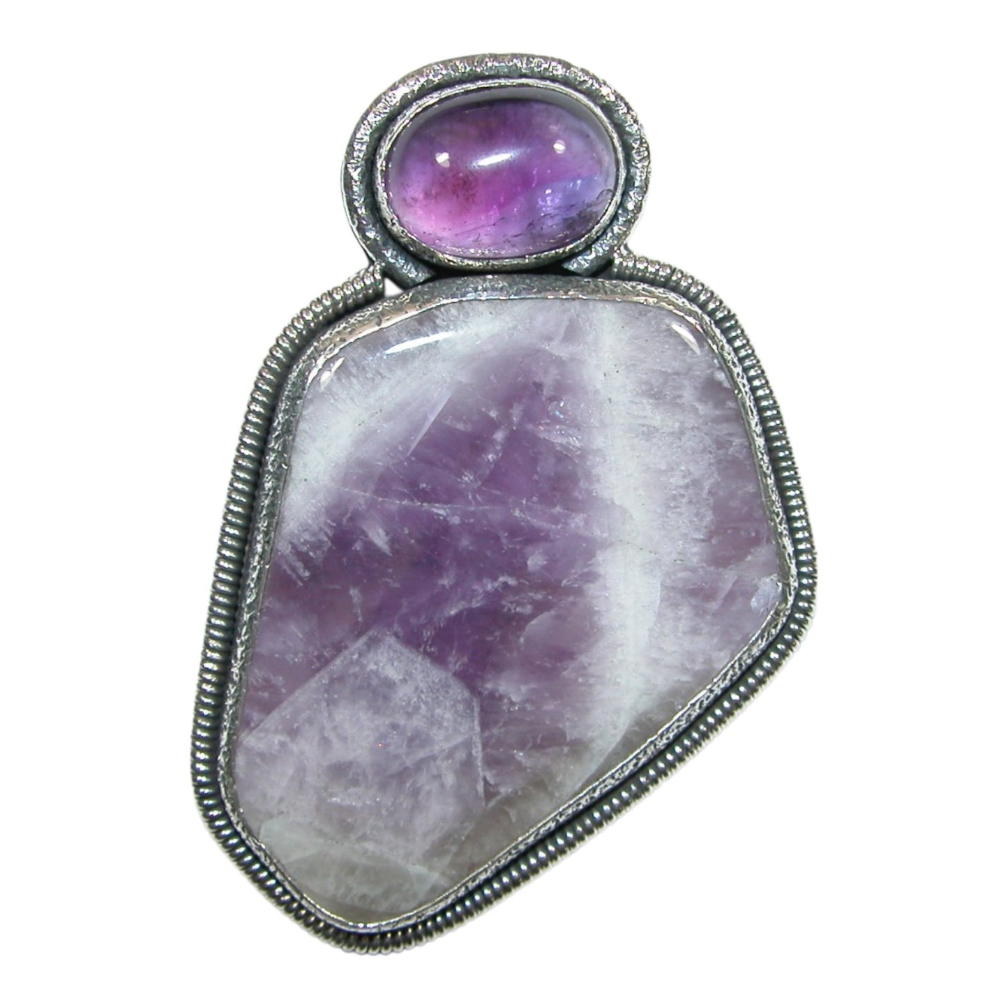 Amethyst Sterling Silver Pin and Pendant