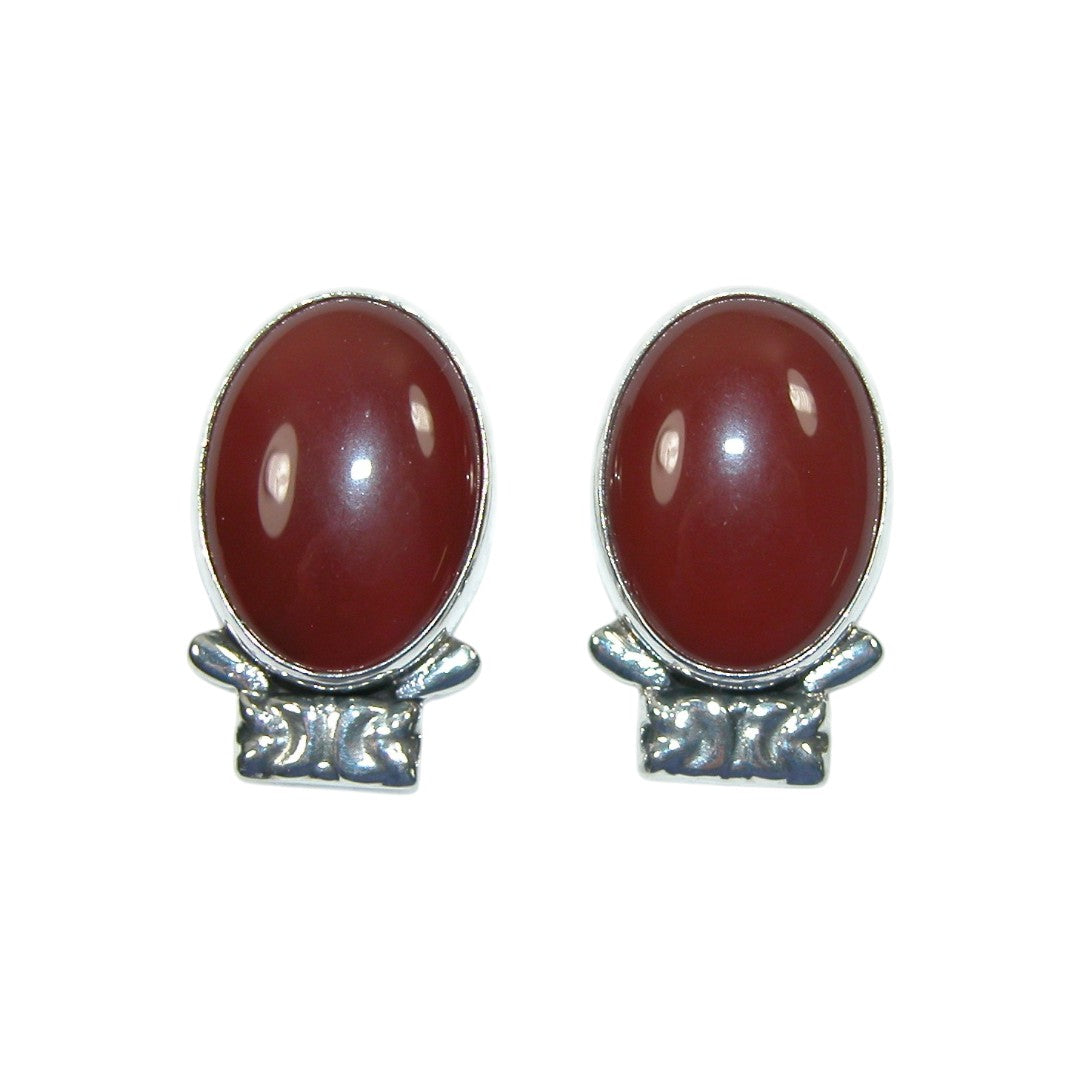 33382 Carnelian Sterling Silver Earrings