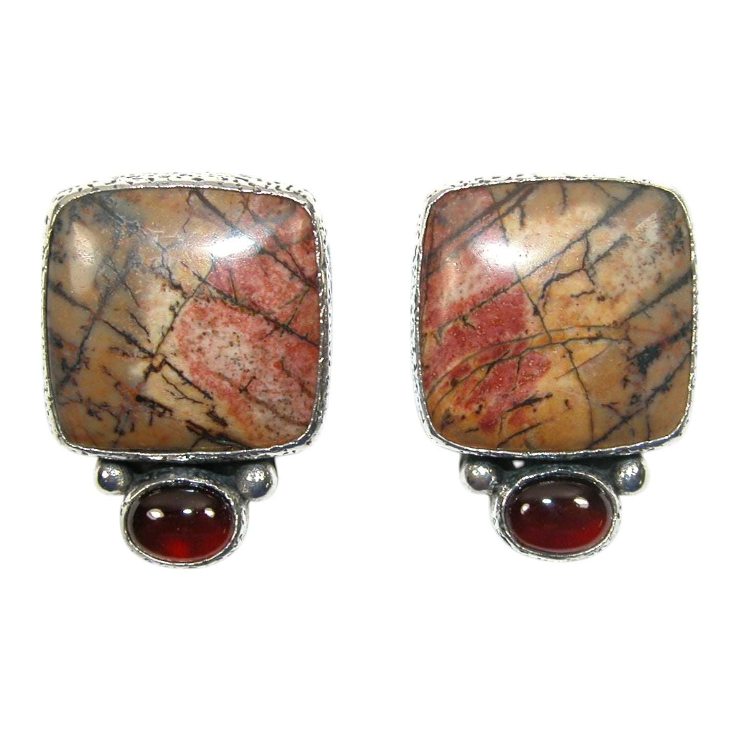 33444 Carnelian Sterling Silver Earrings