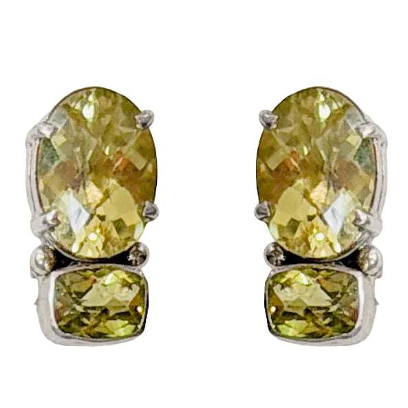 33458 Lemon Citrine, Celestial Quartz Earrings