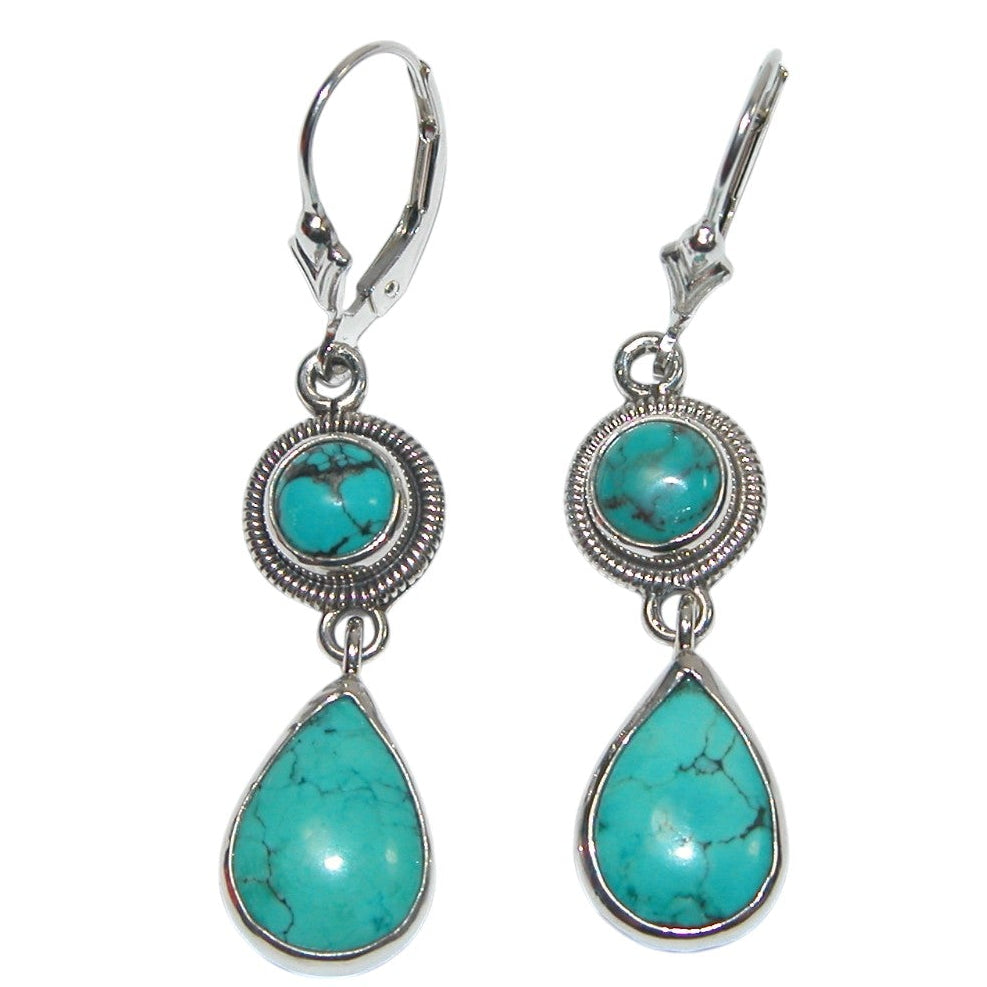 34012 Turquoise Sterling Silver Earrings