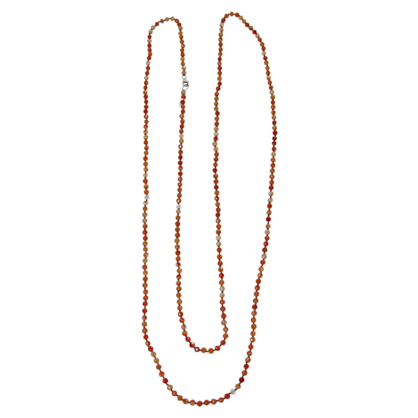 Carnelian Extra Long Beaded Necklace