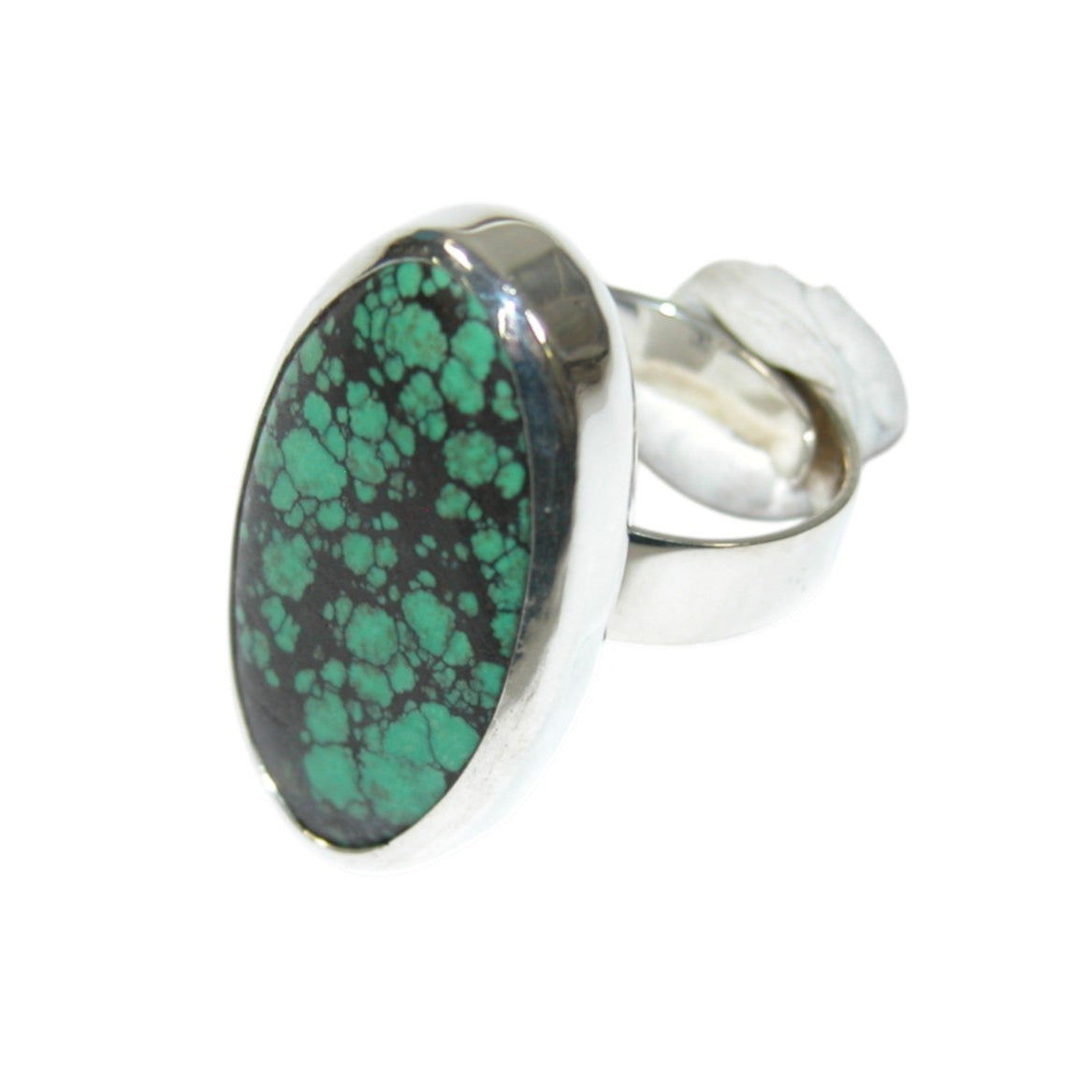 34171 Turquoise Resizable Sterling Silver Ring