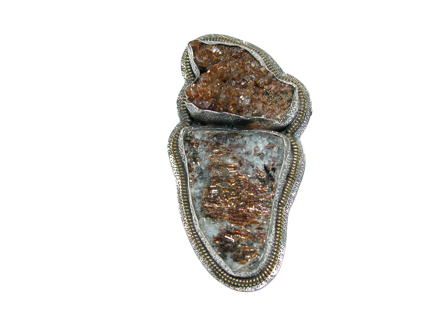 34408 Vanadinite, Natural Mineral Pin Pendant