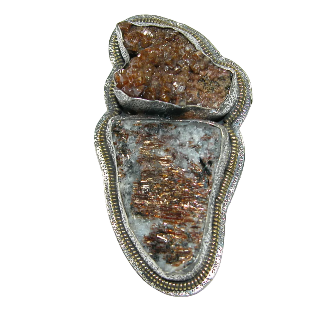 34408 Vanadinite, Natural Mineral Pin Pendant