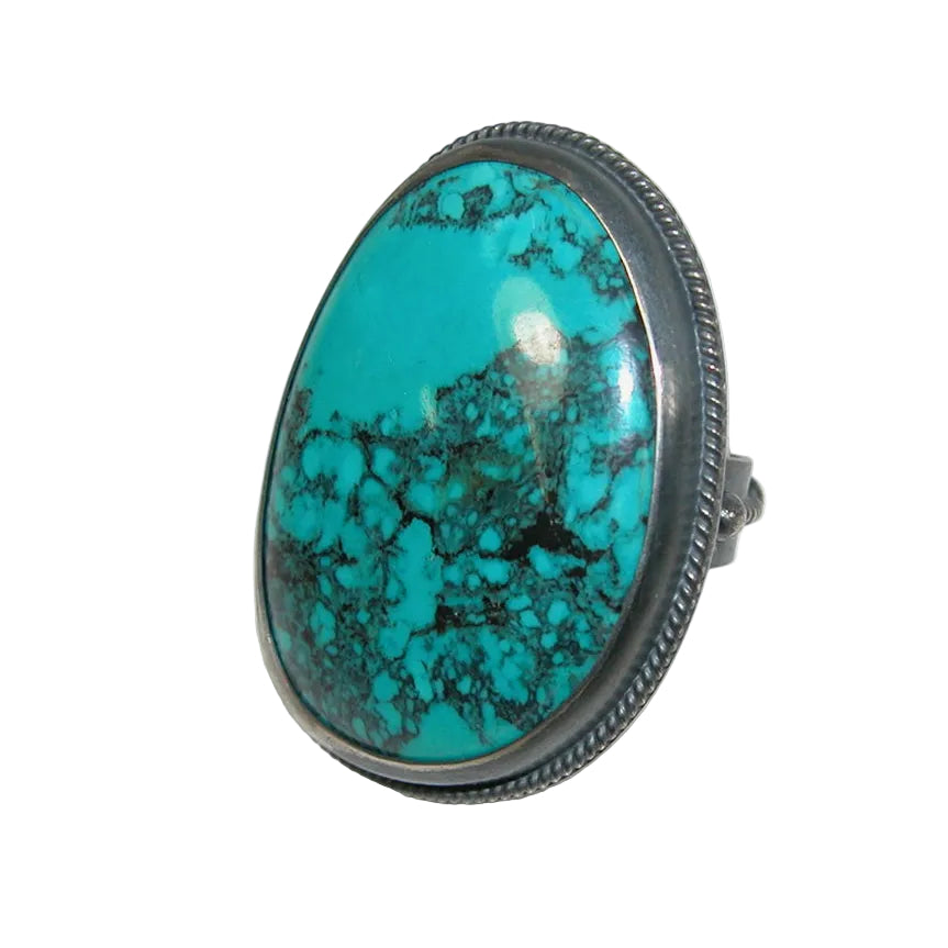 34518 Turquoise Sterling Silver Ring