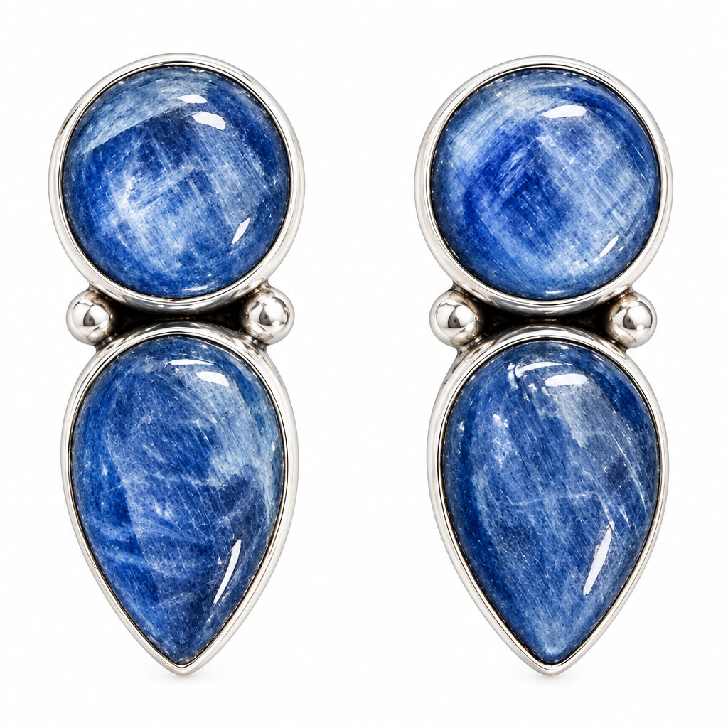 39569 Two-Stone Kyanite Earrings