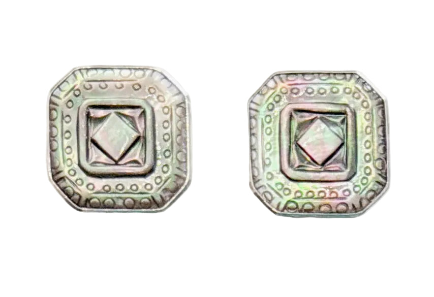 39608 Mother of Pearl Sterling Silver Earrings