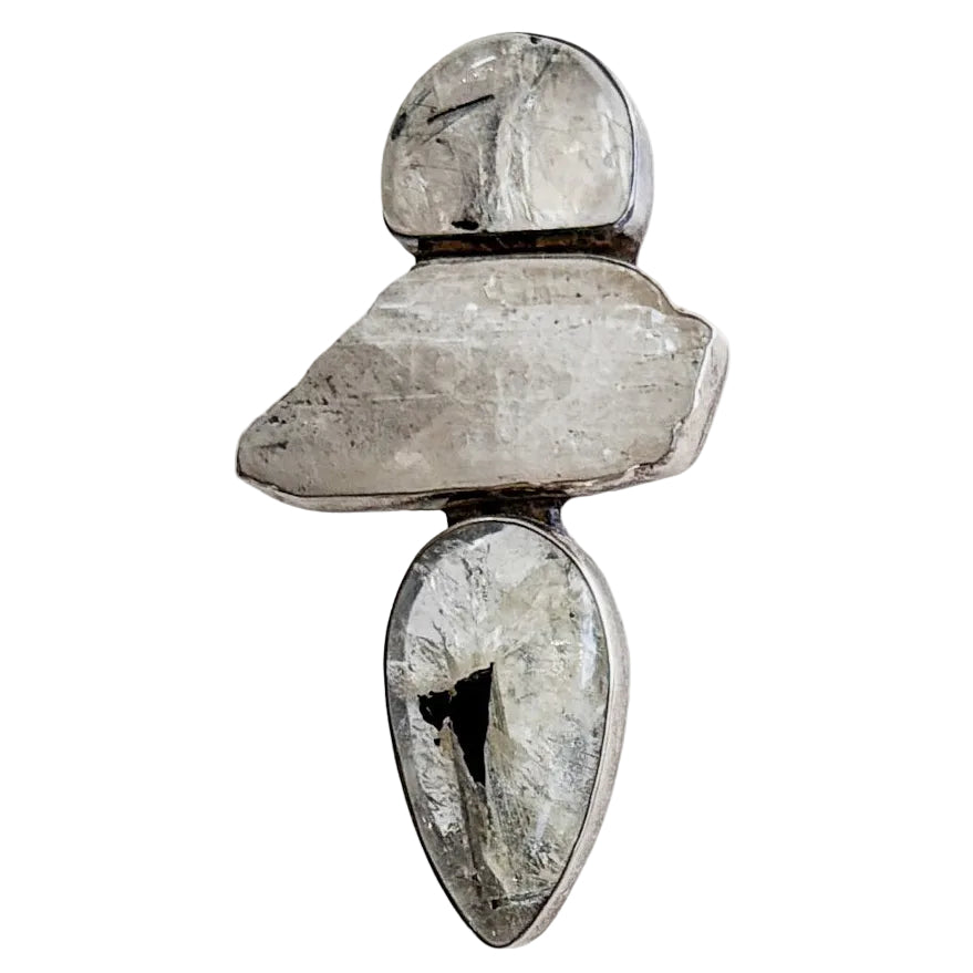 39679 Tourmalated Quartz Pin / Pendant