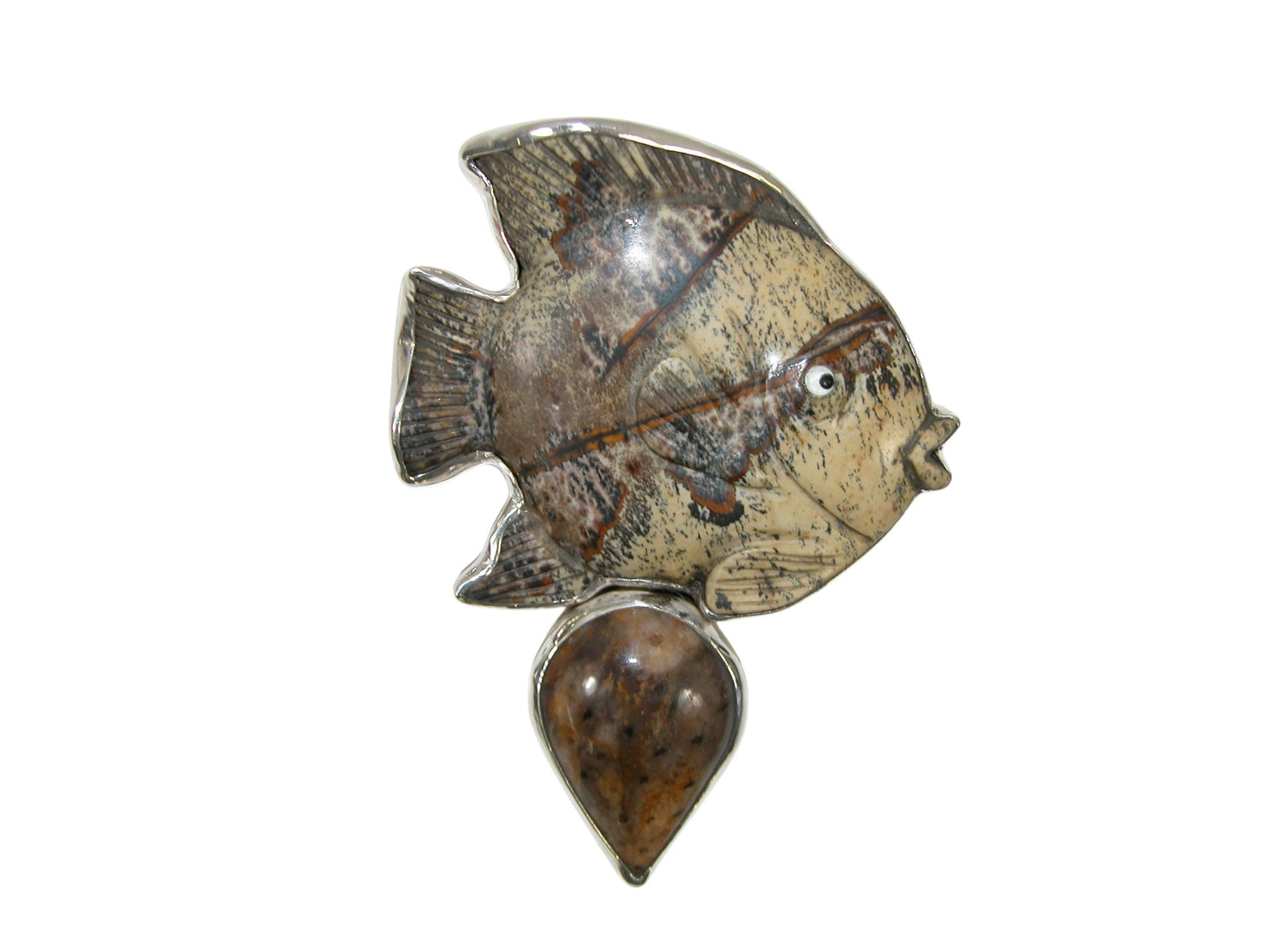 40007 Jasper Pin Pendant