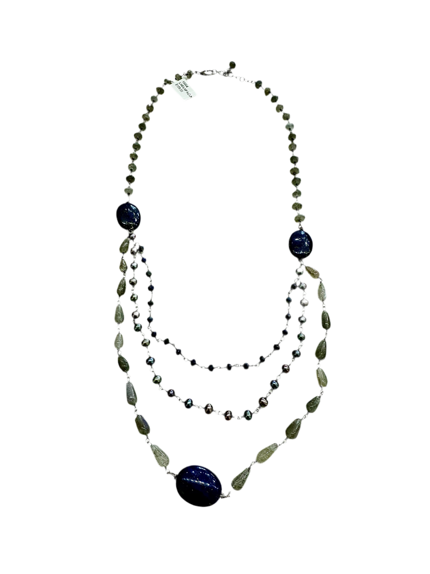 19964 Labradorite Lapis Necklace