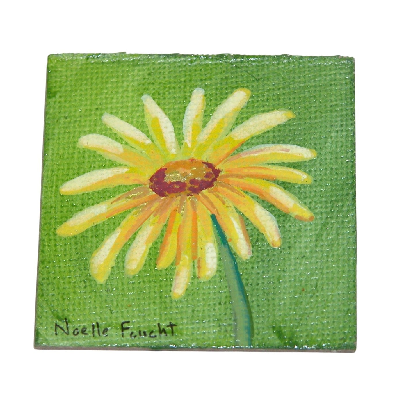 Original Acrylic Painting Magnet 2" X 2" ART121 by Noelle
