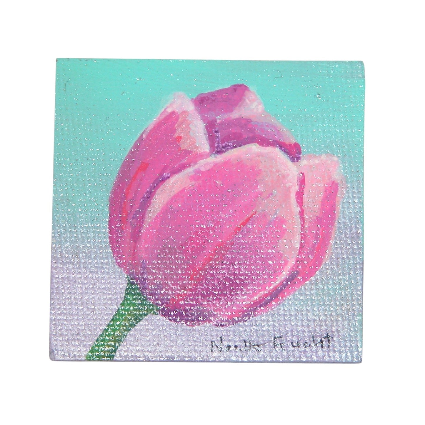 Original Acrylic Painting Magnet 2" X 2" ART123 by Noelle