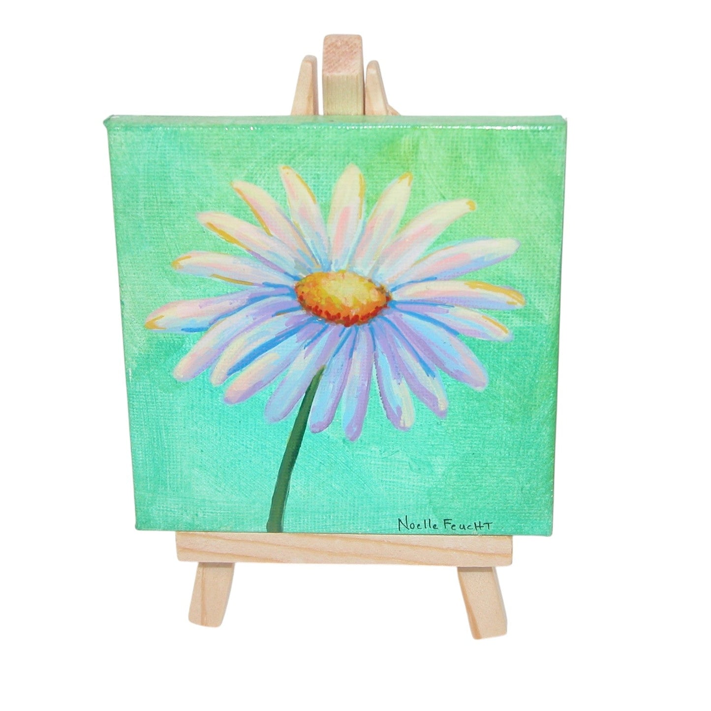 Original Acrylic Painting Art 4" X 4" ART133 by Noelle