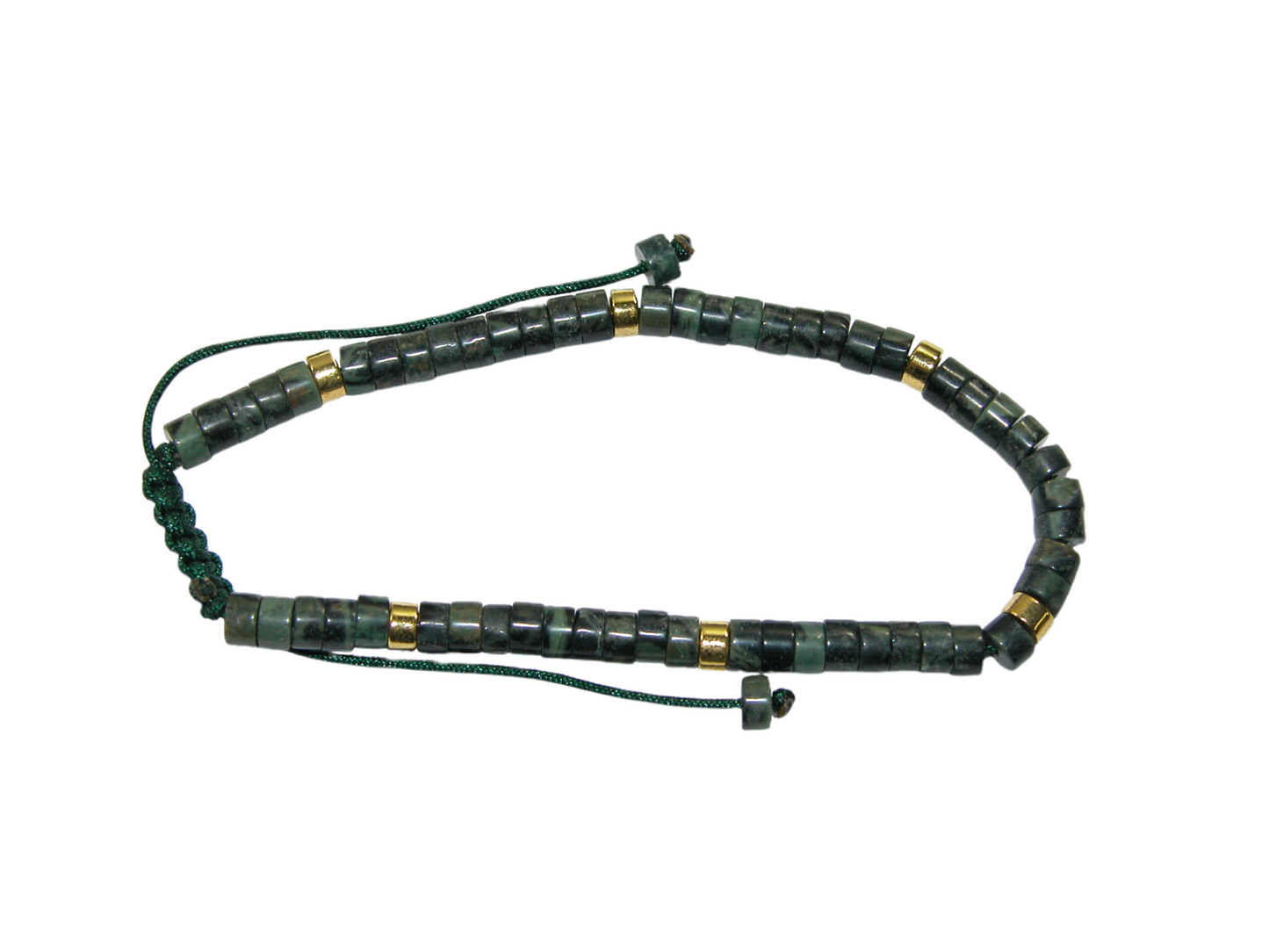 Rondell Adjustable Gemstone Bracelet BR04 Fossil Stone