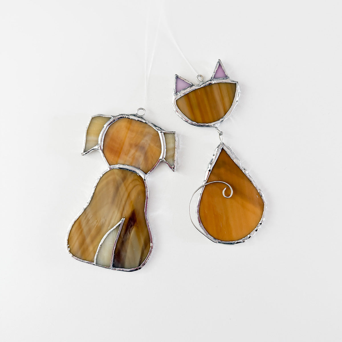Stained Glass Cat Ornament (GF3355)