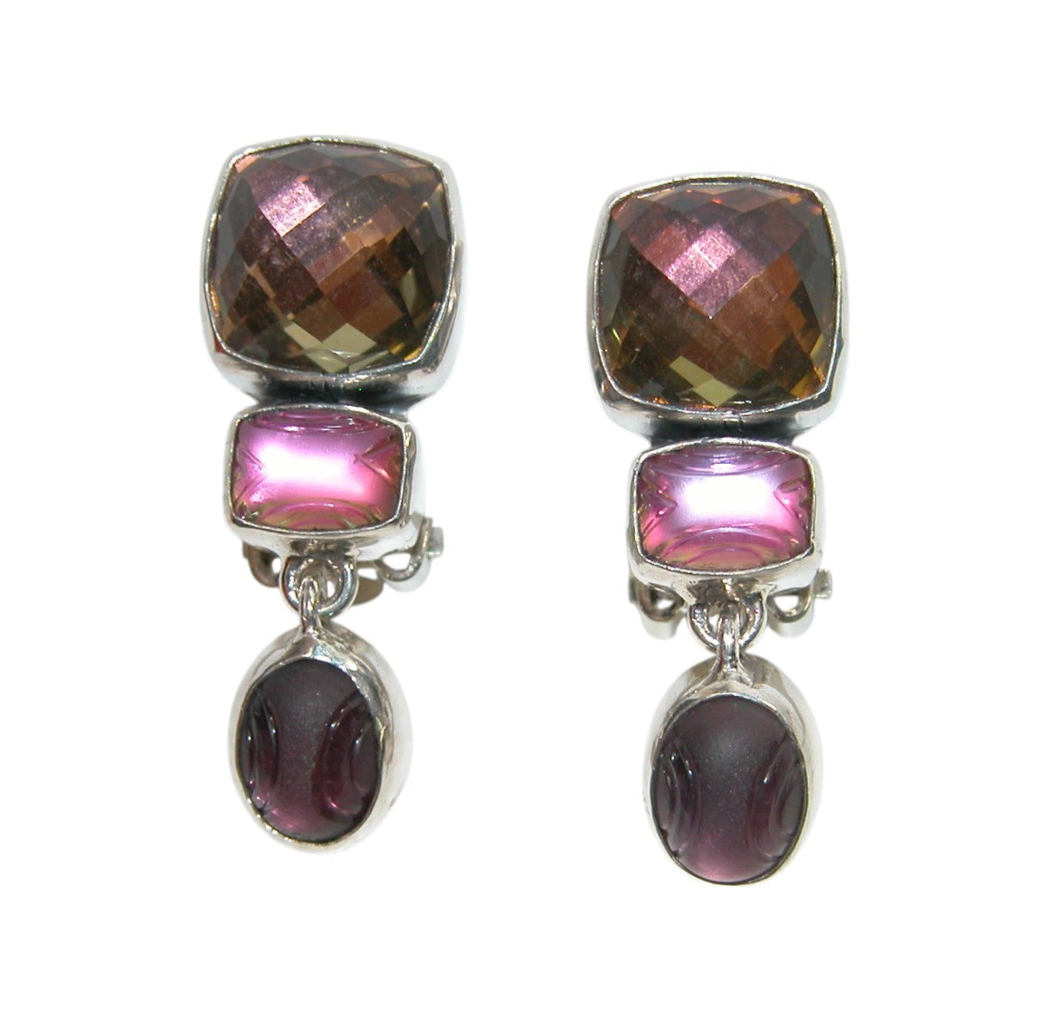 34017 Celestial Quartz Sterling Silver Earrings