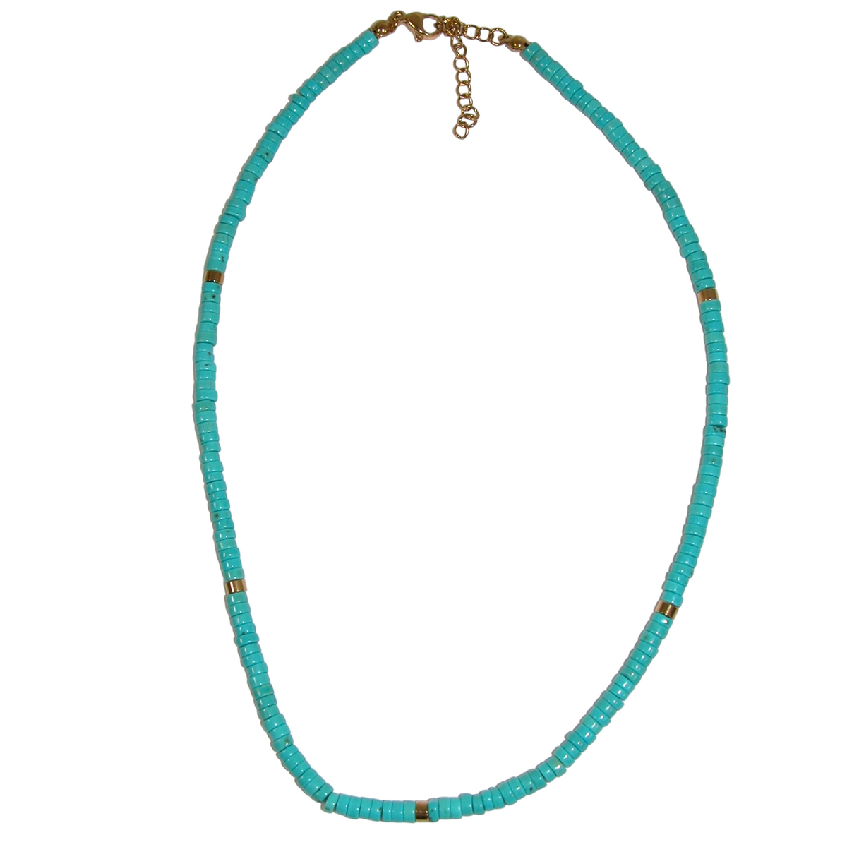 Turquoise Rondel Necklace GF4842