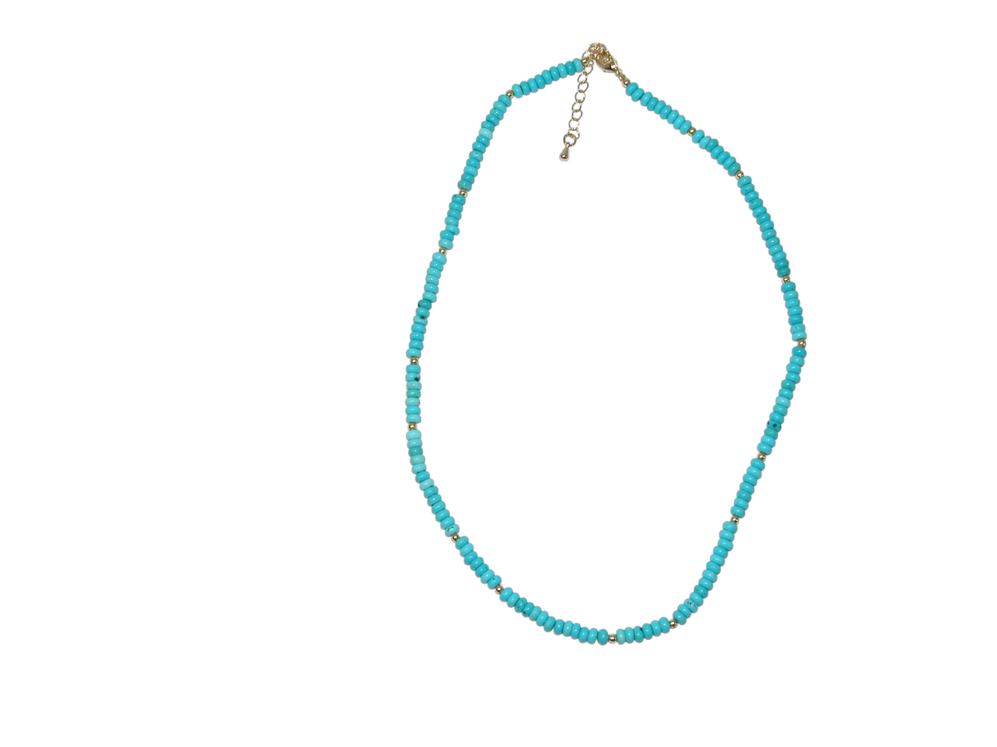 Turquoise Rondell Short Necklace GF4849