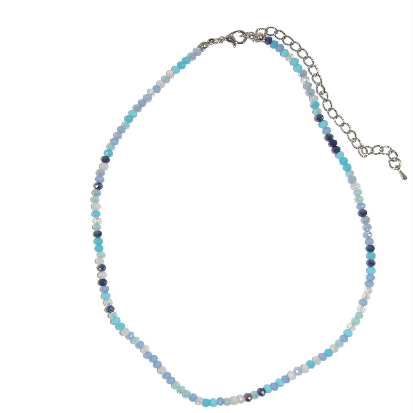 Shades of Blue Crystal Necklace GF4859