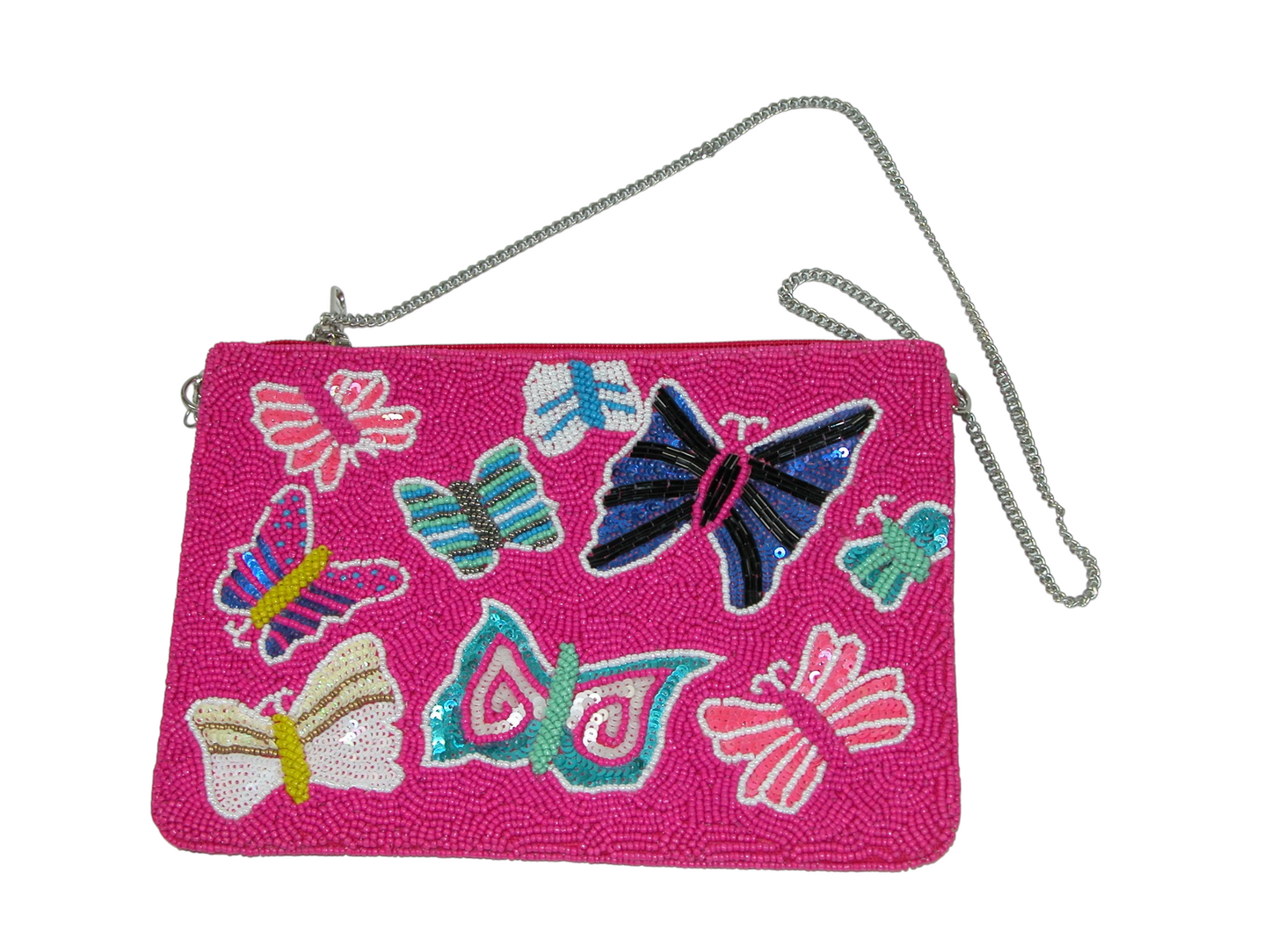 Beaded Butterfly Clutch Purse GF4880