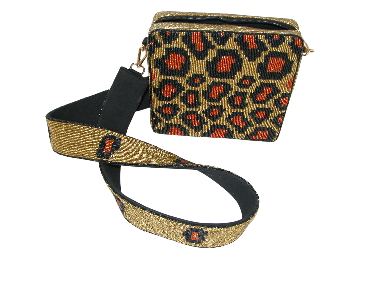Beaded Animal Print Purse GF4888
