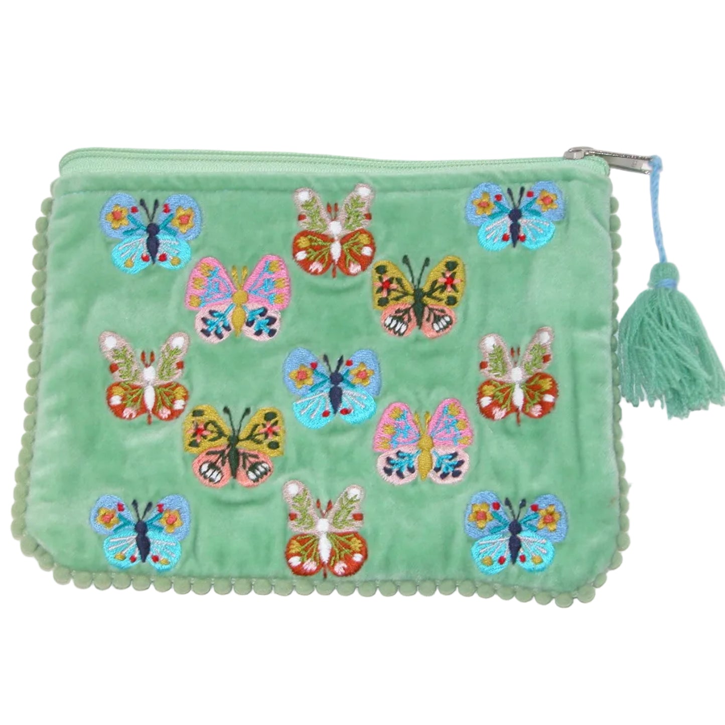 Embroidered Make Up Bag Coin Purse GF5221 Butterflies