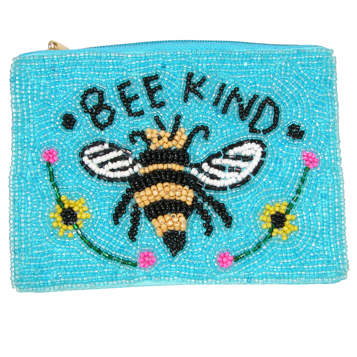 Hand Beaded Coin Purse GF4885 Bee Kind