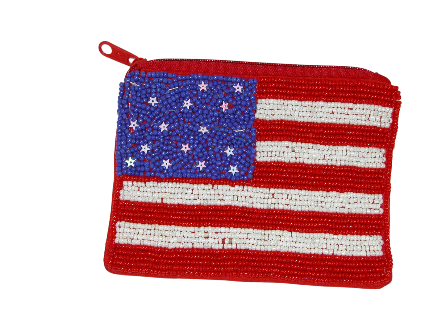 Beaded Coin Purse GF4893 American Flag