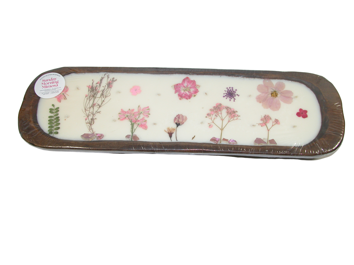 Large Oval Shape Scented Candle GF3560 Sunday Morning Mimosa