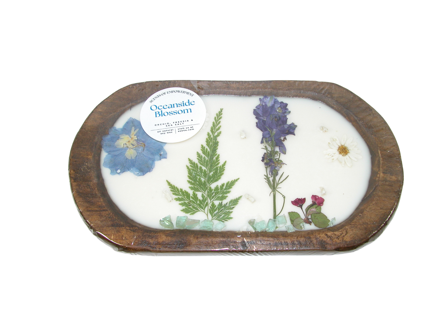 Oval Shape Scented Candle GF3557 Oceanside Blossom