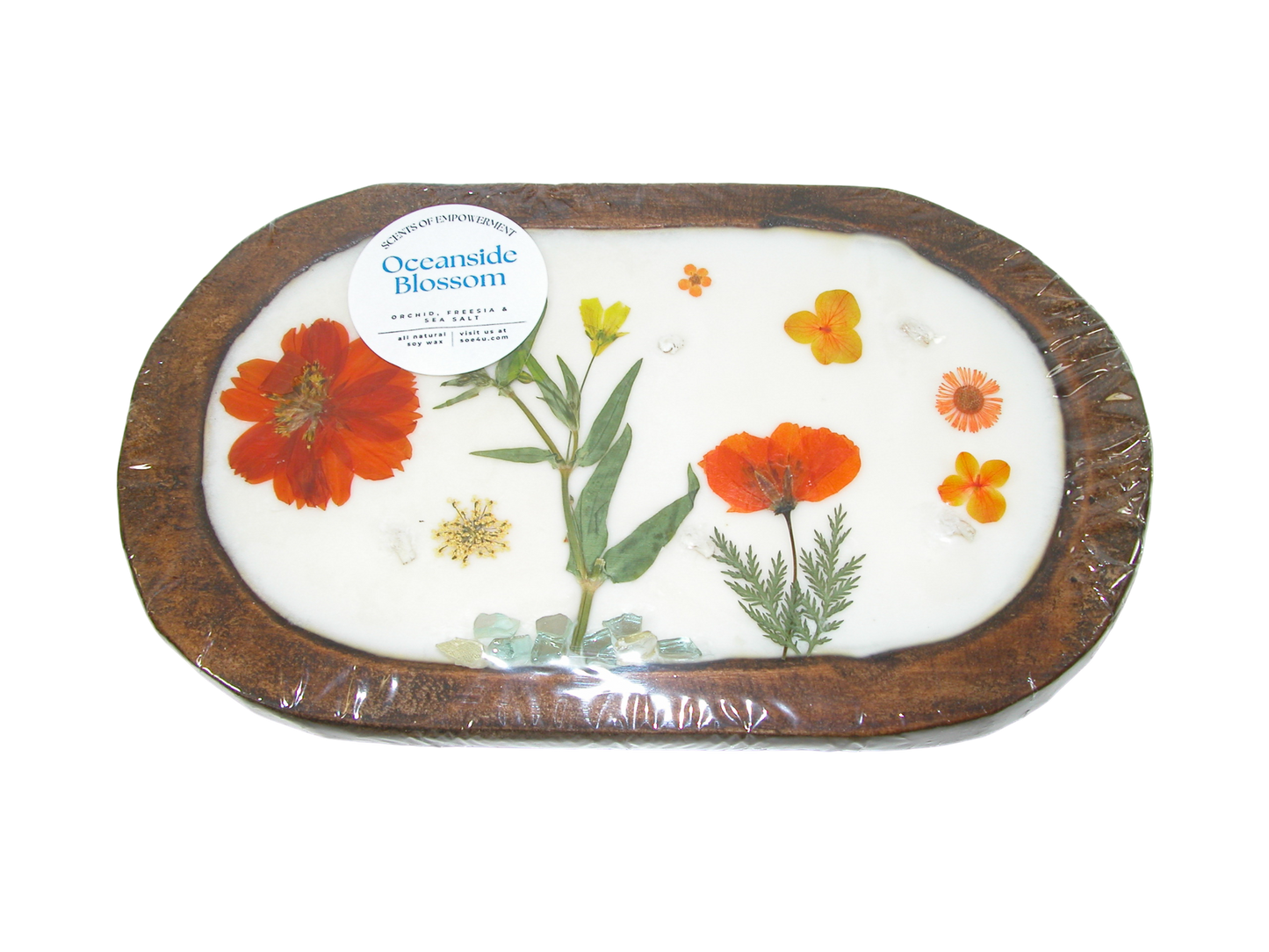 Oval Shape Scented Candle GF3556 Oceanside Blossom