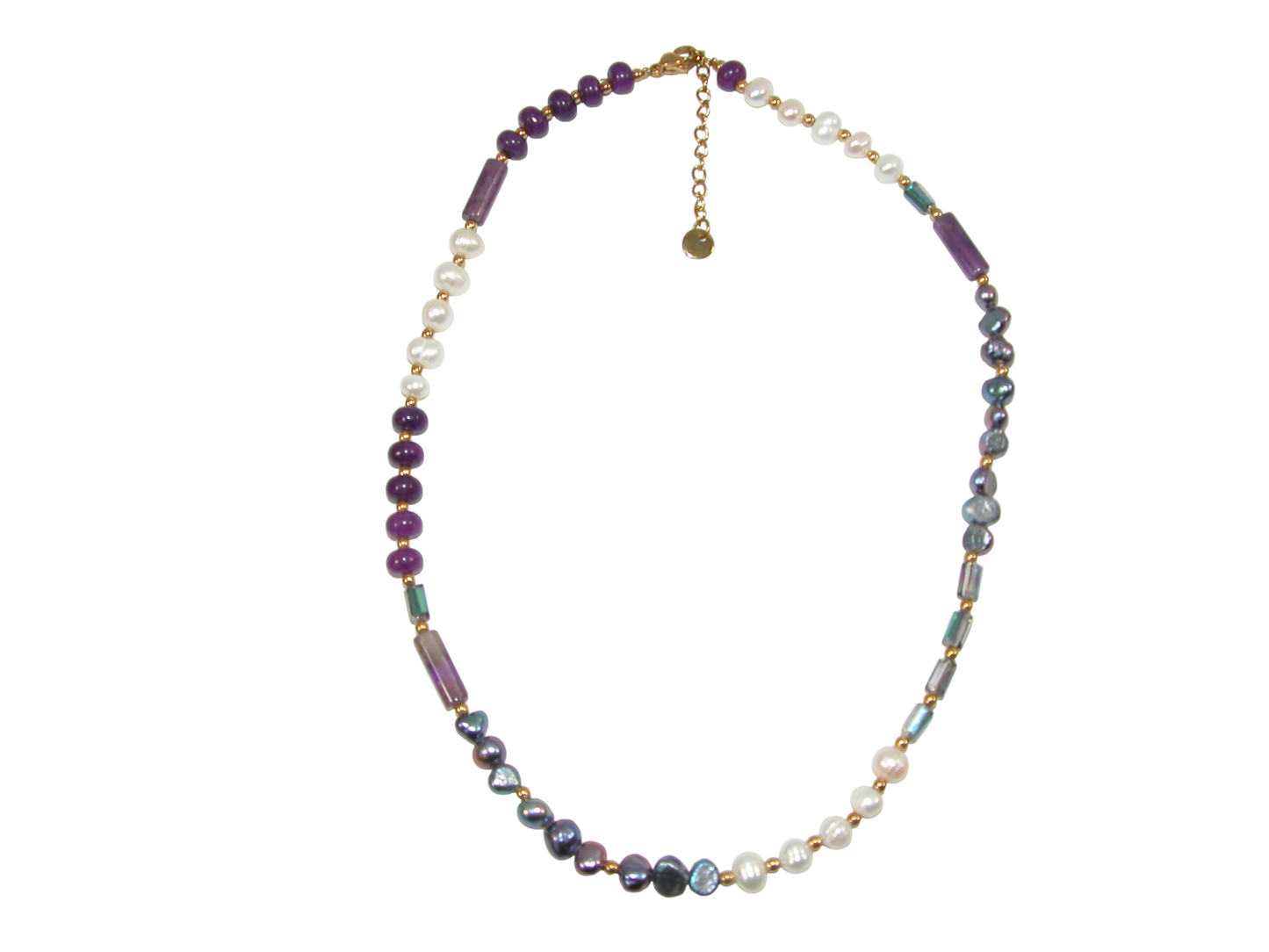 Purple Pearl Choker Necklace GF3622