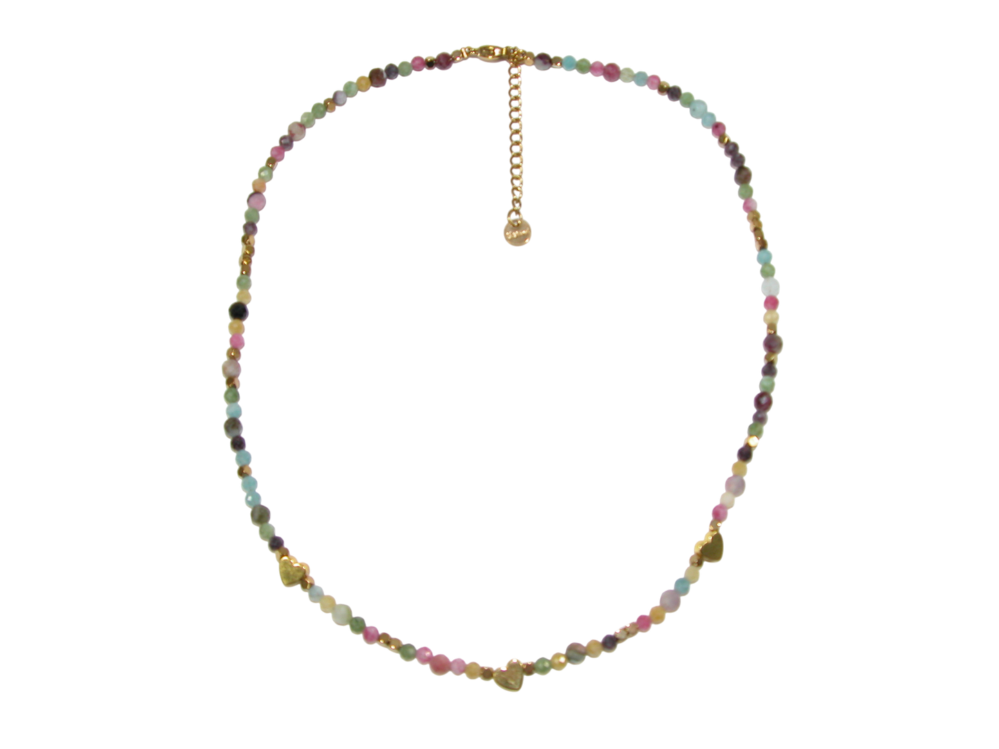 Tourmaline Heart Choker Necklace GF3620